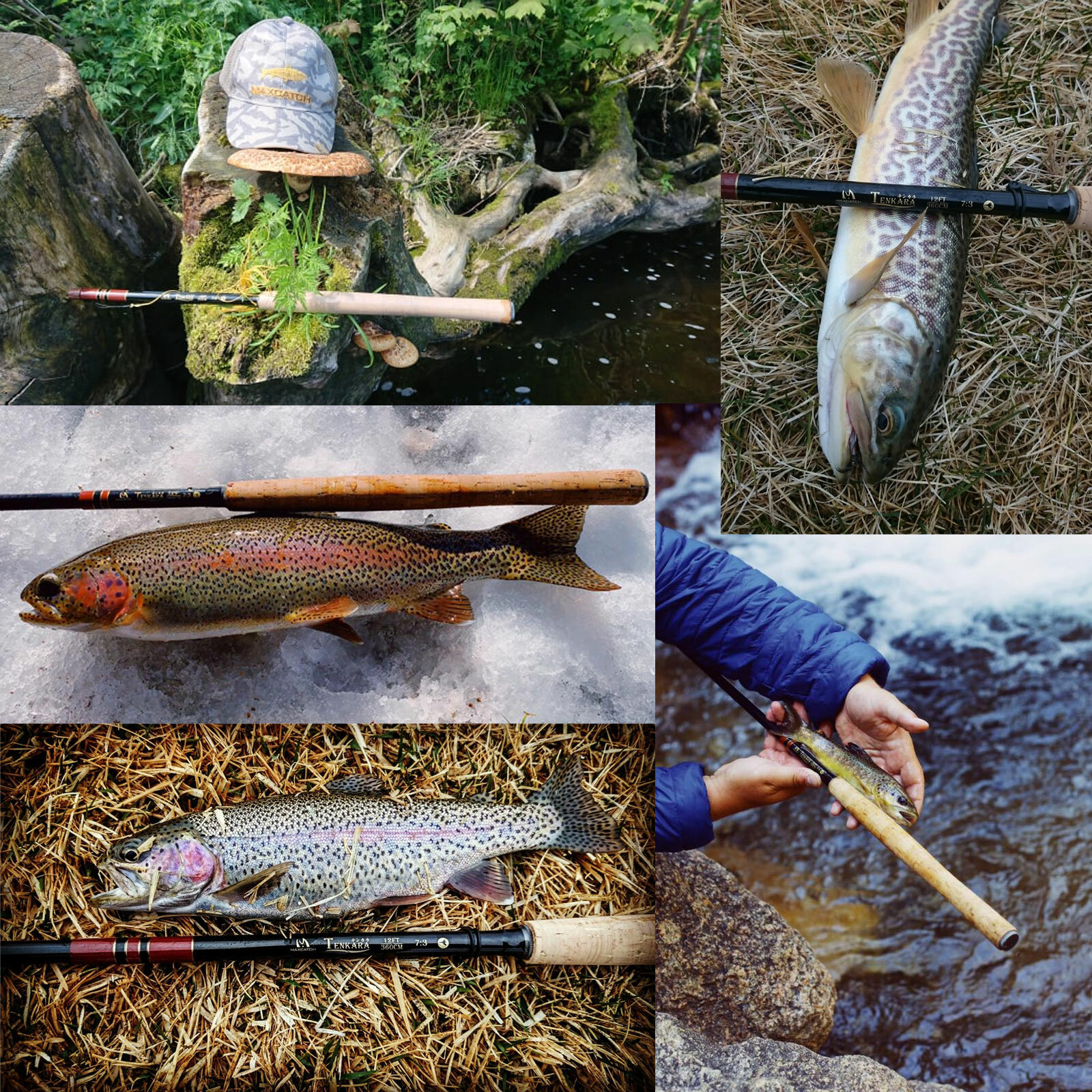 Maxcatch Tenkara Rod Combo Complete Kit 10/11/12/13ft 7:3 Action Fly Fishing Rod