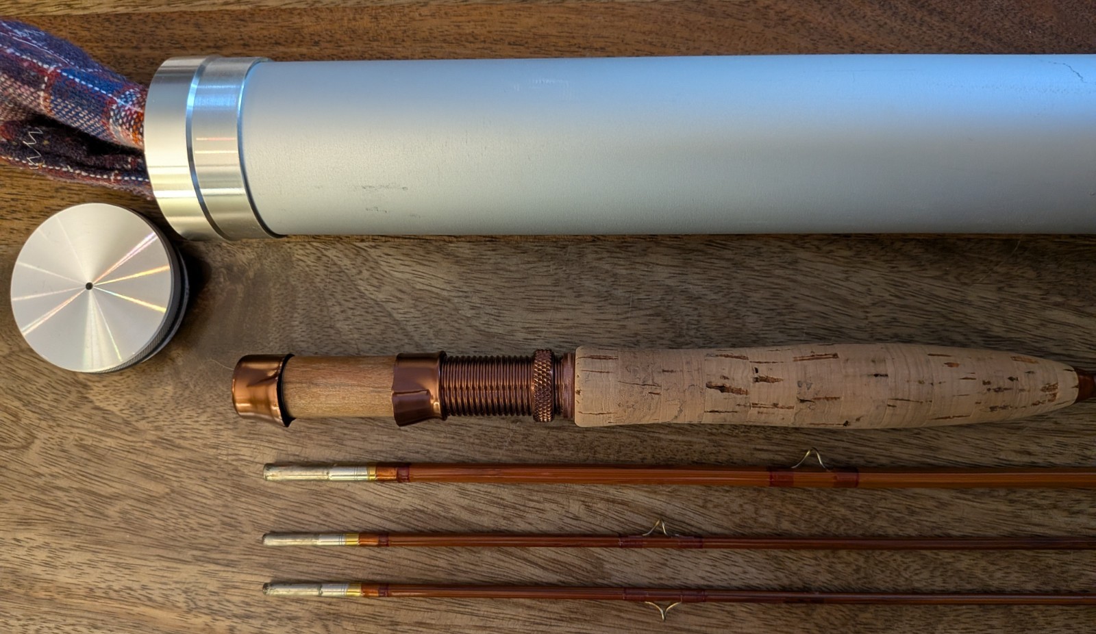 Paul Hightower Bamboo Fly Rod – 7 ft 4 wt w/2 Tips – MINT