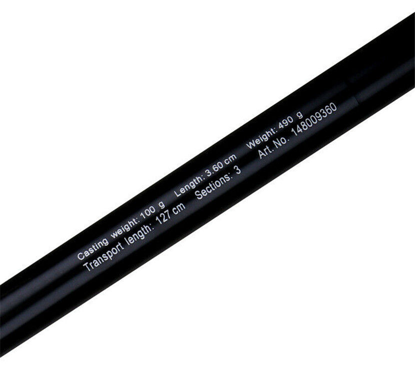High Strength Carbon Fibre 3 Sections Surf Rods Casting Weight:100-300g