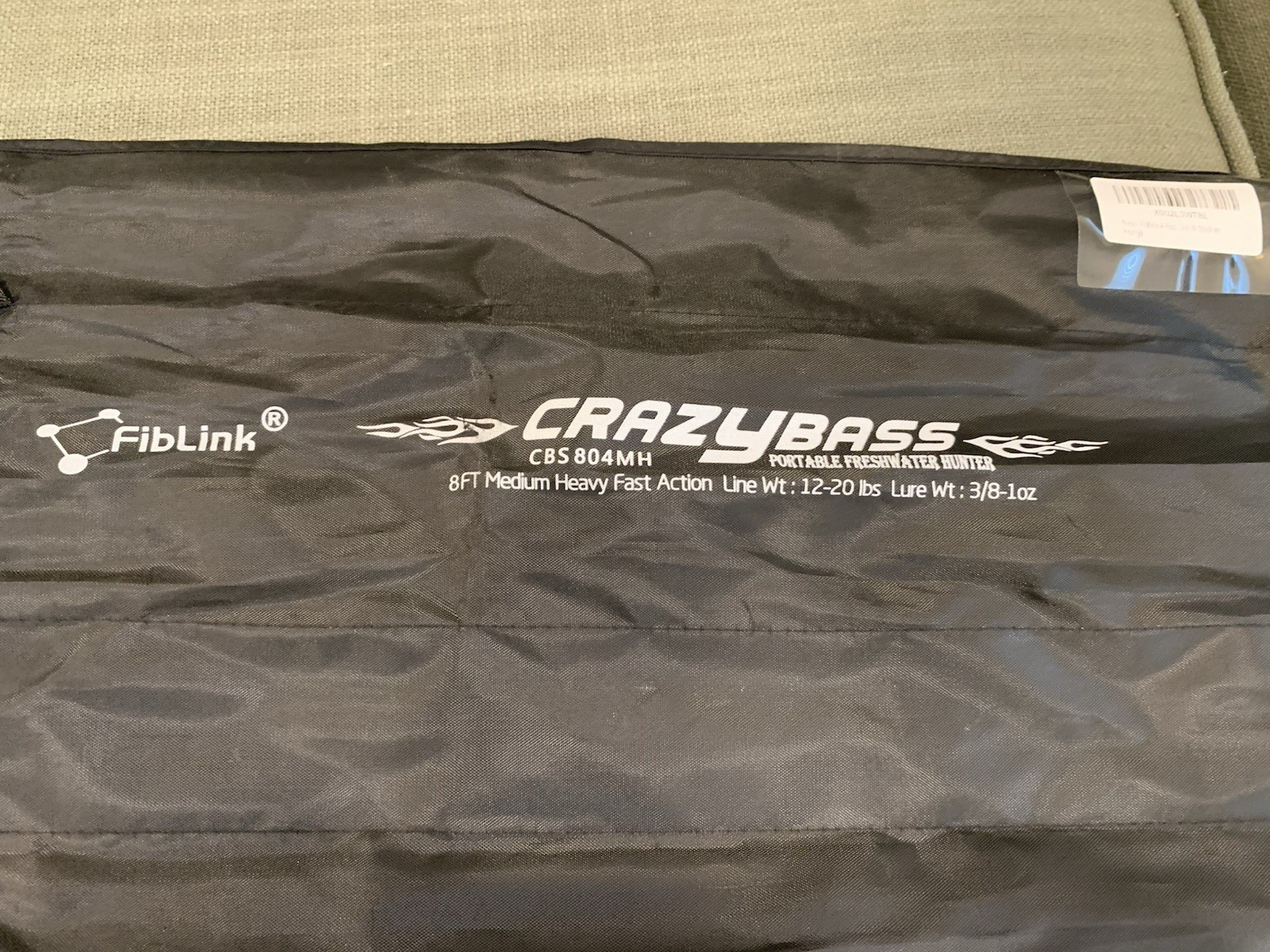 Fiblink 8′ Medium Heavy 4-Piece Carbon Fiber Travel Spinning Fishing Rod