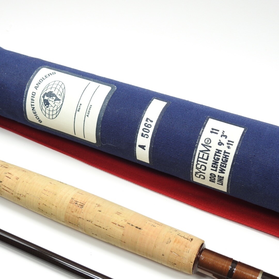Scientific Anglers System 11 Fiberglass Fly Rod. 9’ 3” 11wt. W/ Tube and Sock.