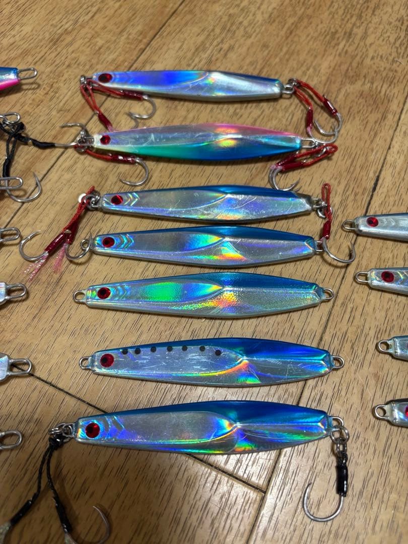 Haori Jig Japan 135g Silver, 125g Blue Pink, 18pcs Fishing Lures Used