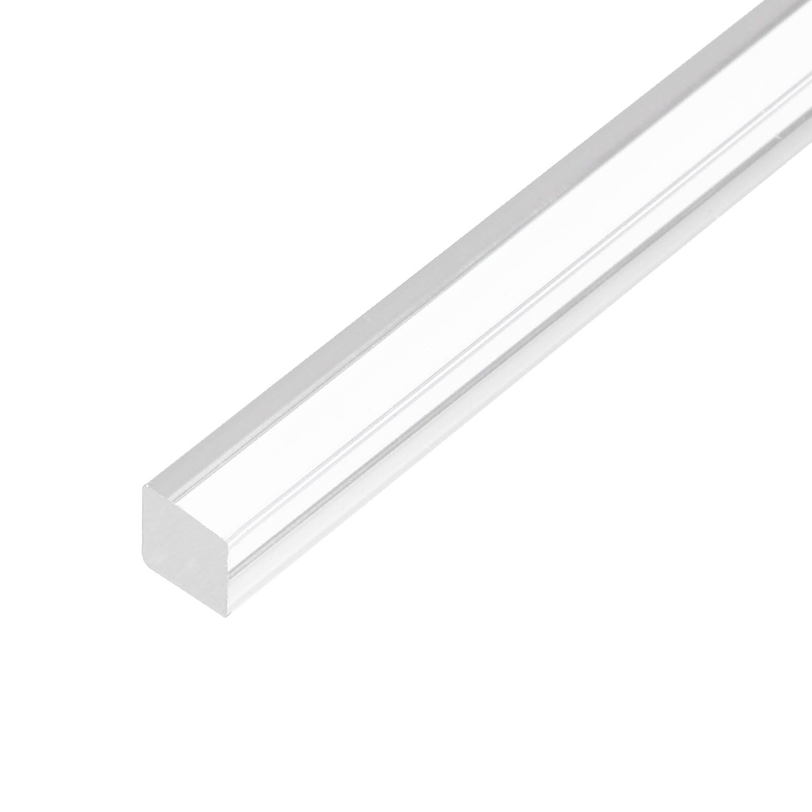 1Pcs Acrylic Square Rods 13/16 x 10 Inch Clear Dowel Sticks Plastic Strip