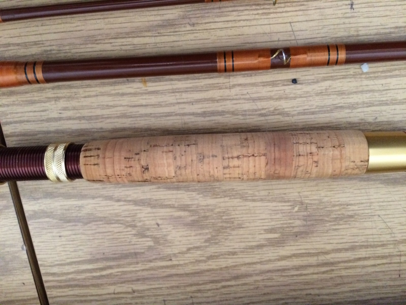 VINTAGE Custom 9′ Royal Javelin 3 pcs Fiber Fishing Rod Garcia Conolon #9641
