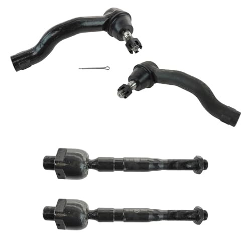 Front Inner and Outer Tie Rod Set 4 Piece for 2005-2019 Nissan PSA55317
