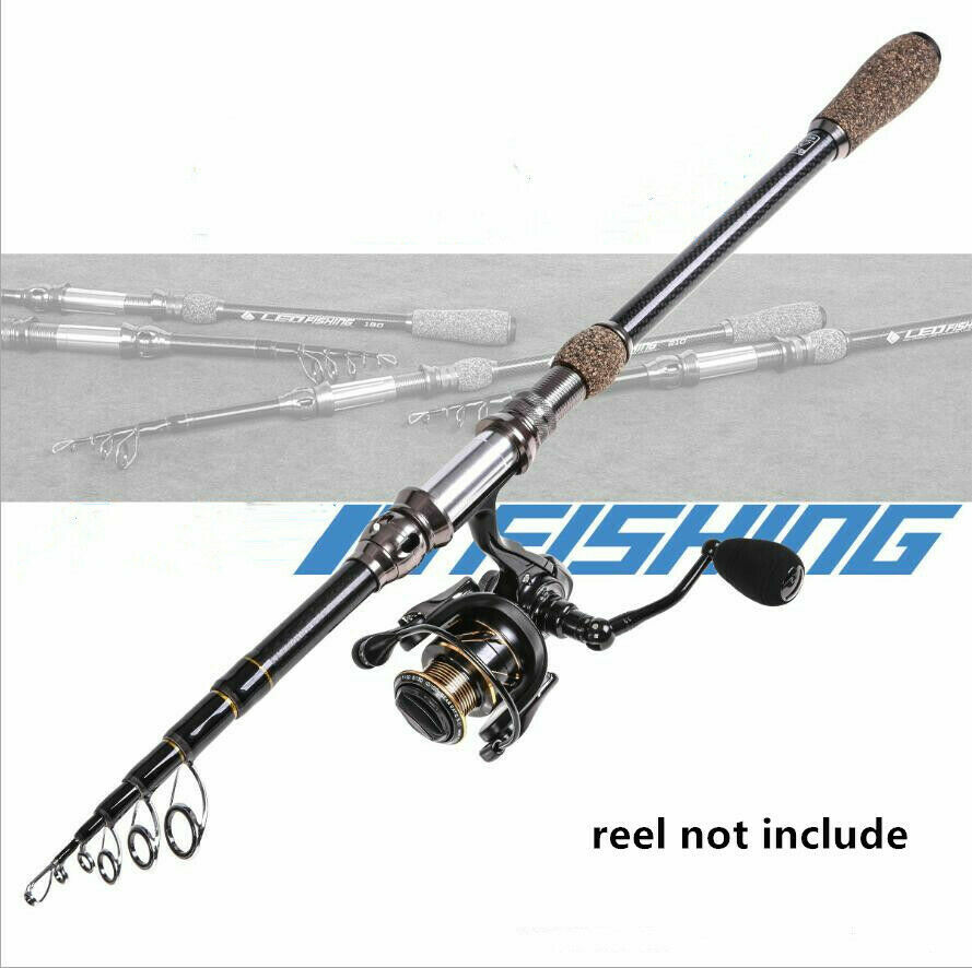 Carbon Telescopic Rock Fishing Rod 1.8m 2.1m 2.4m 2.7m Carbon Fiber Spinning Rod