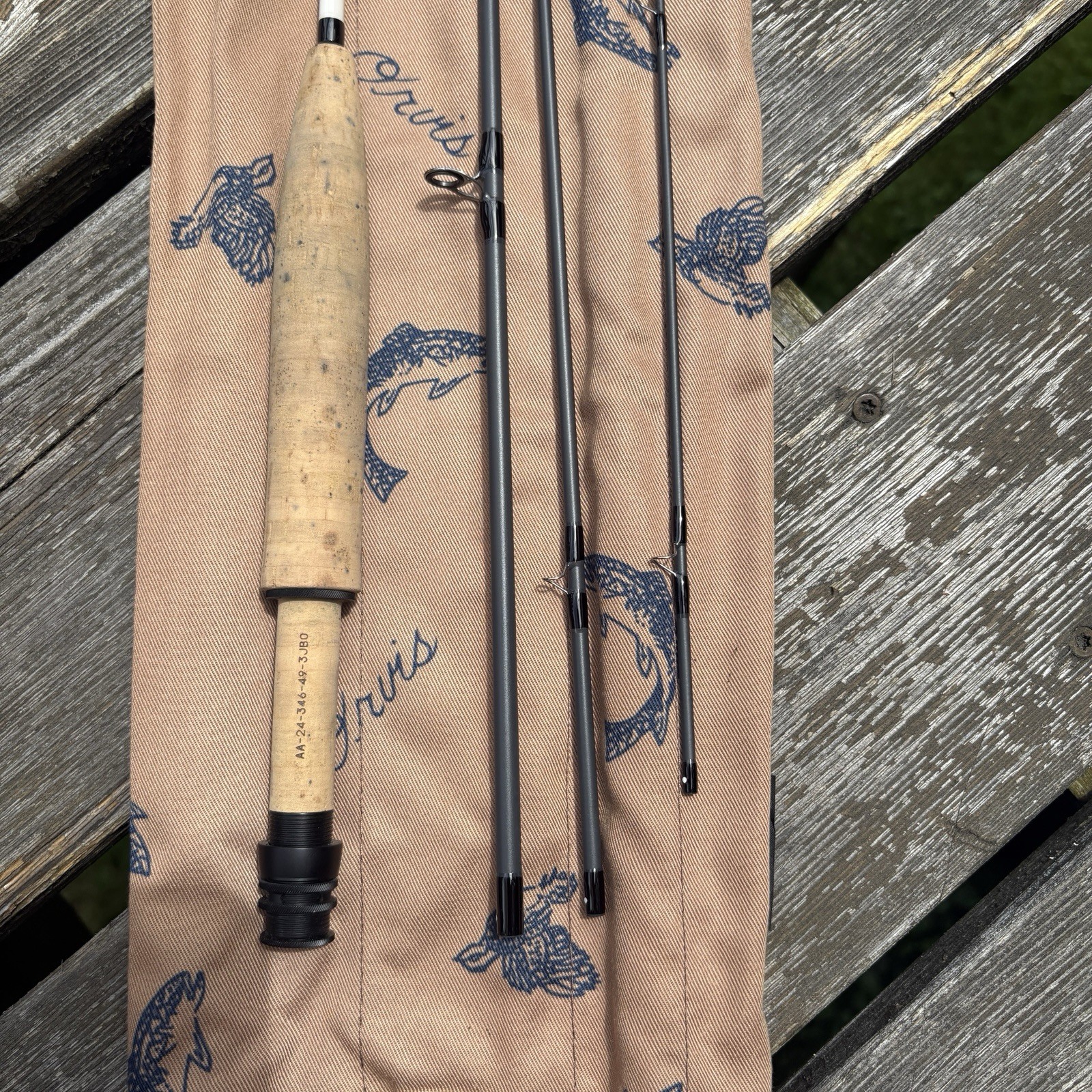 Orvis Superfine Graphite 7’6 3wt Fly Rod Excellent Condition
