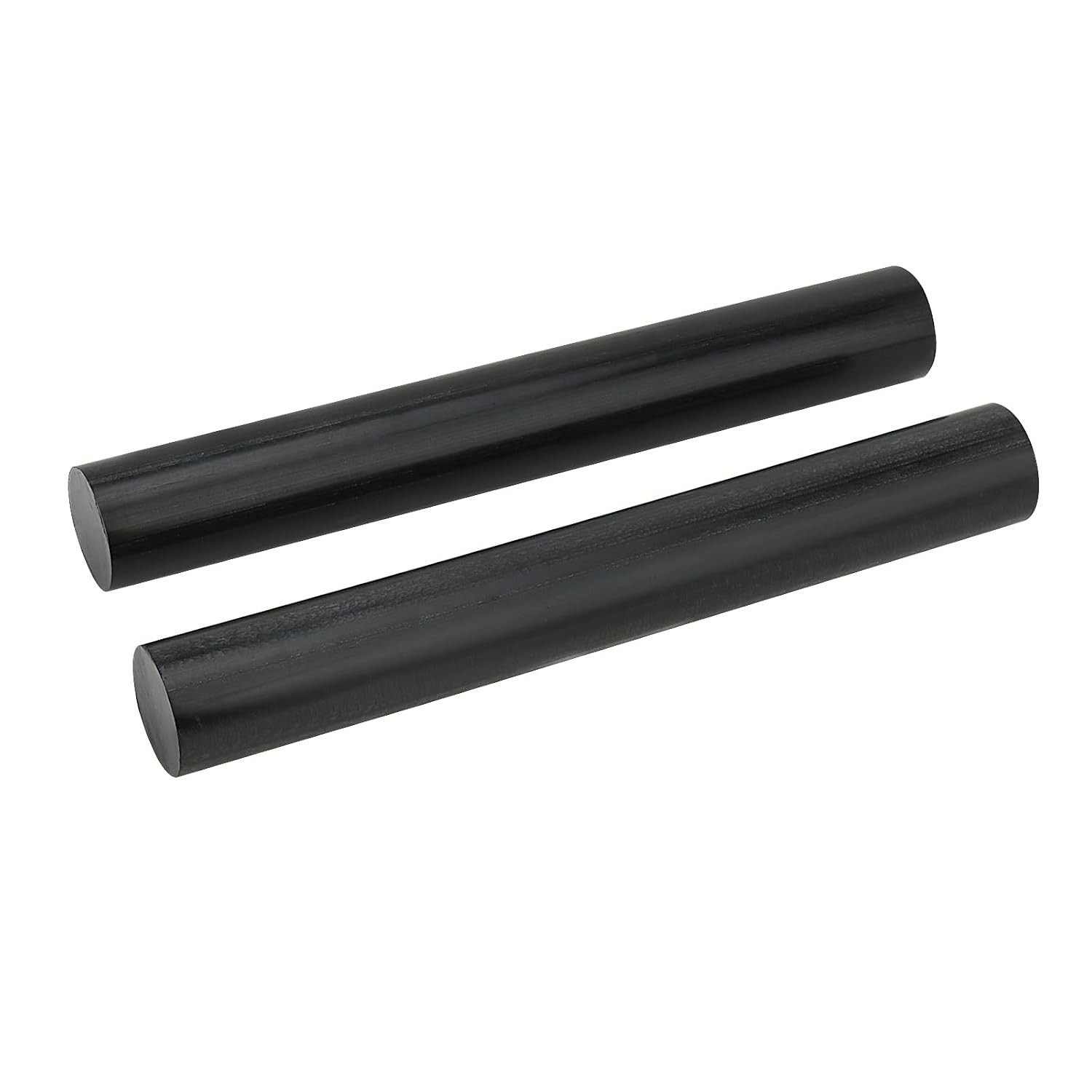 2Pcs 1.57 x 11.8 Inch Black Round Acetal Copolymer Rods, Long Pom Plastic Rods,
