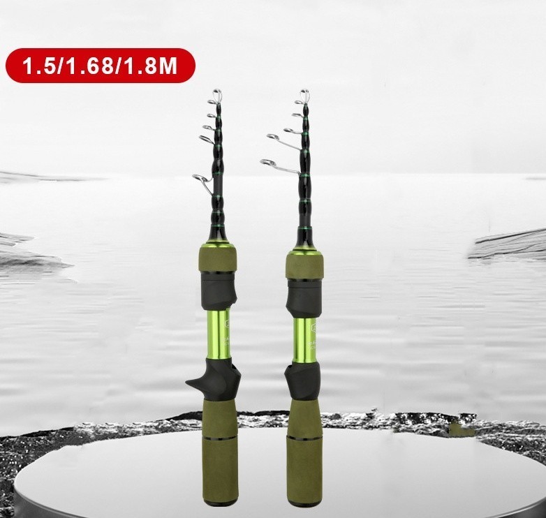 Telescopic Fishing Rod Carp Carbon Fiber Rod Spinning Casting Fast Action Pole