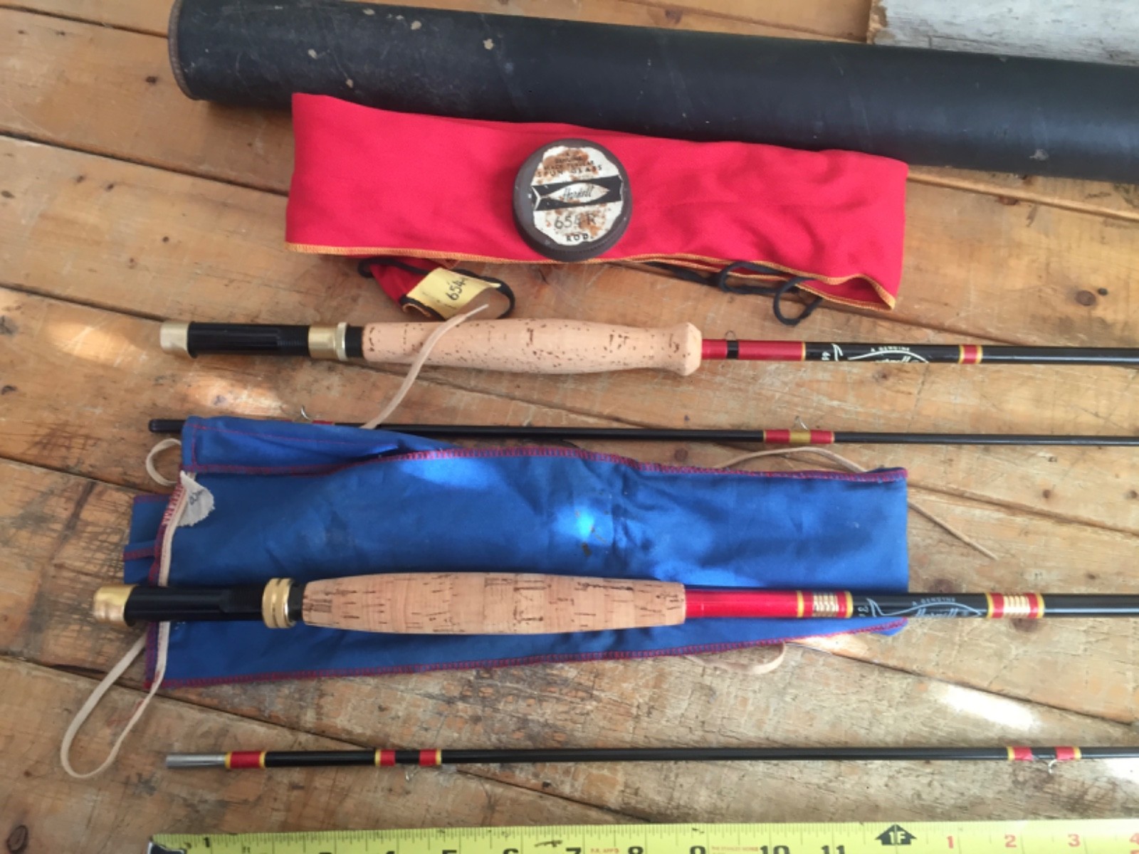 HARNELL FLY RODS, (2) 8′ 2 PC 5/6WT 7’6′ 2 PC 5/6 WT