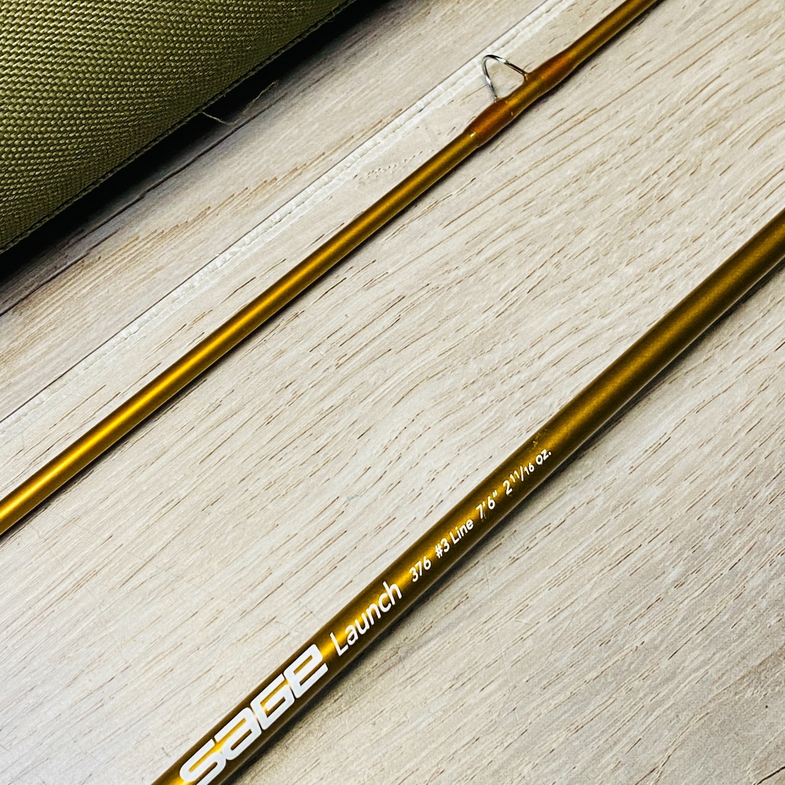 Sage Launch 376 3wt 7’6″ Fly fishing rod w/tube case