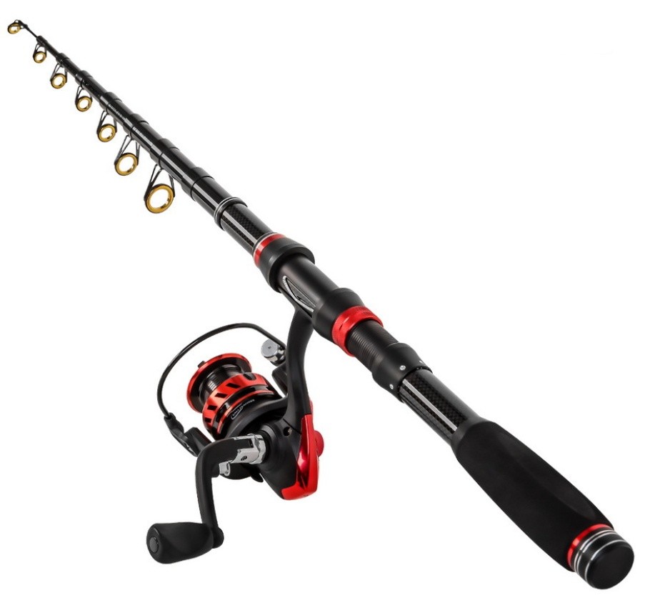 Fishing Rod Travel Rod Spinning Carbon Fiber Fishing Rod Multisection 1.8M-3.0M