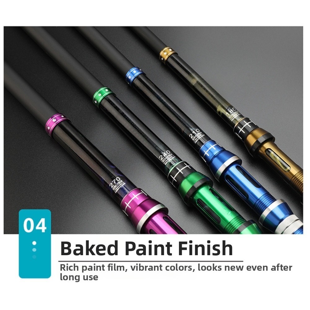 Telescopic Sea Rod for Surf Casting 45cm Folded Length 1.8m 2.1m 2.4m 2.7m