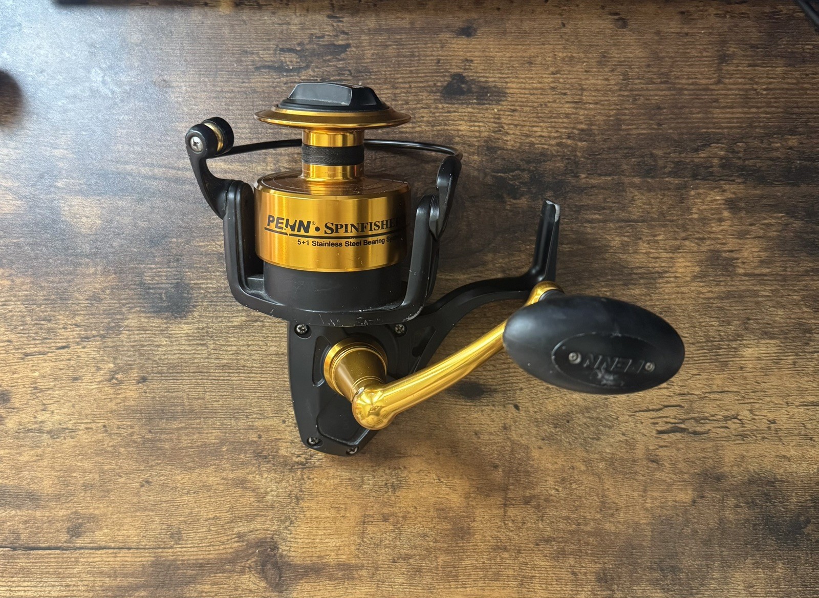 Penn Spinfisher V Setup with 7ft Fishing Rod, Spinfisher V reel 7500, and line