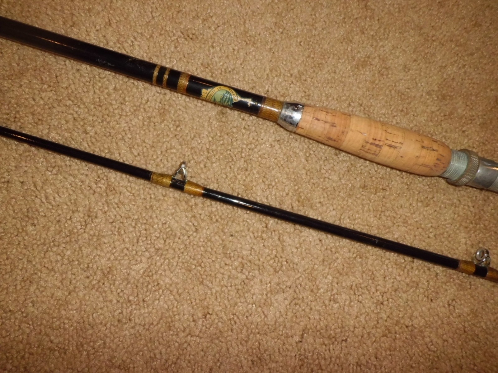 Vintage HARNELL Mooching Casting 8’6″ Rod made in USA- 20 lb