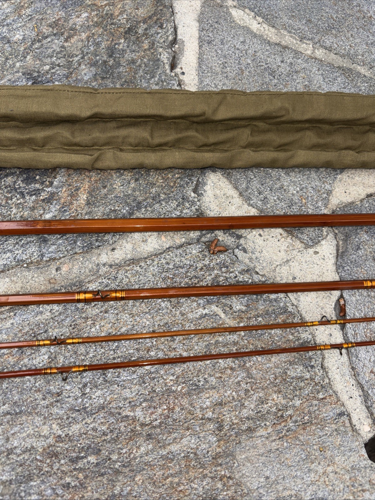 SCARFFENBERG – Rodmaker 3 piece 2 tips 9 ‘6″ Split Bamboo Fly rod