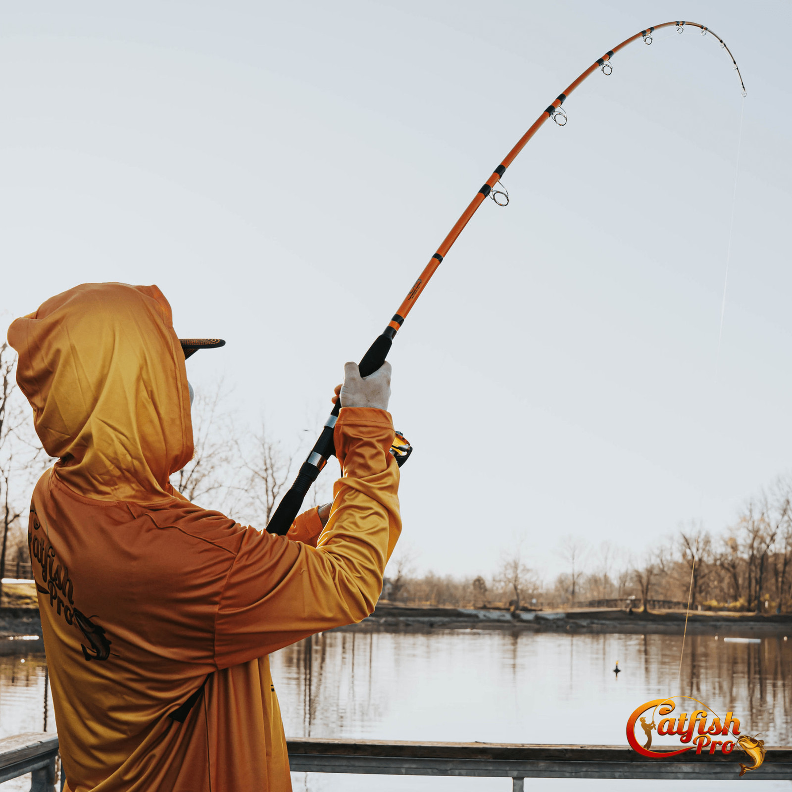 Catfish Pro Tournament Series 7’6″ Spinning Rod Glow Tip