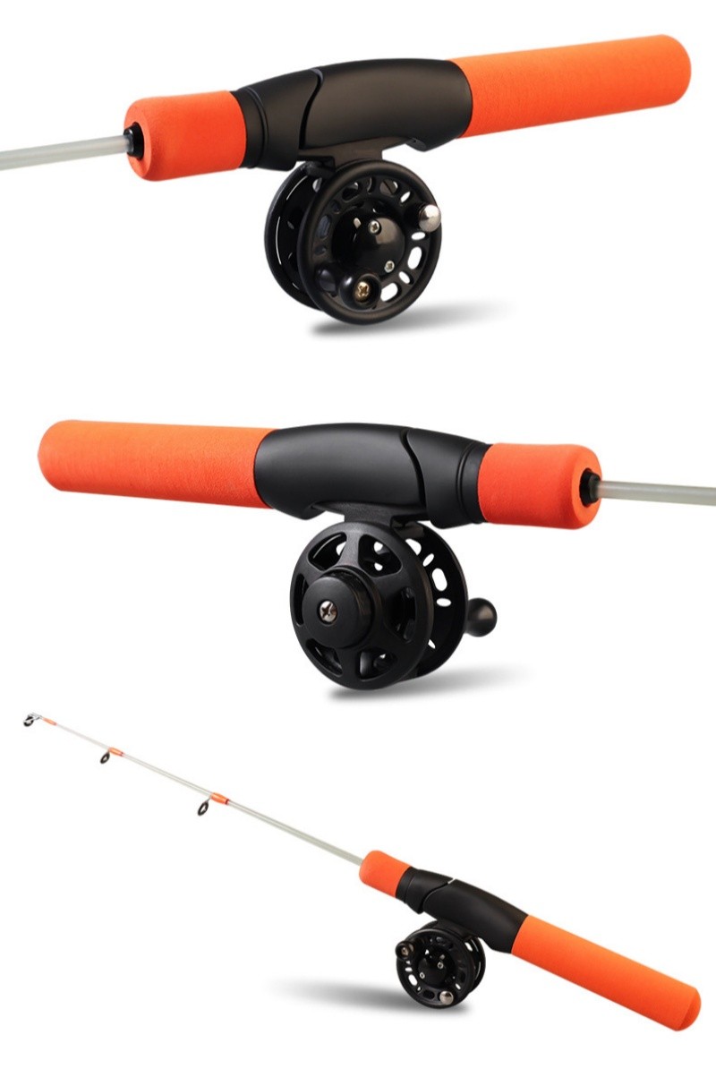 1Pcs Portable Fishing Set Ice Fishing Rod Ergonomic EVA Grip Winter Ice Fishing
