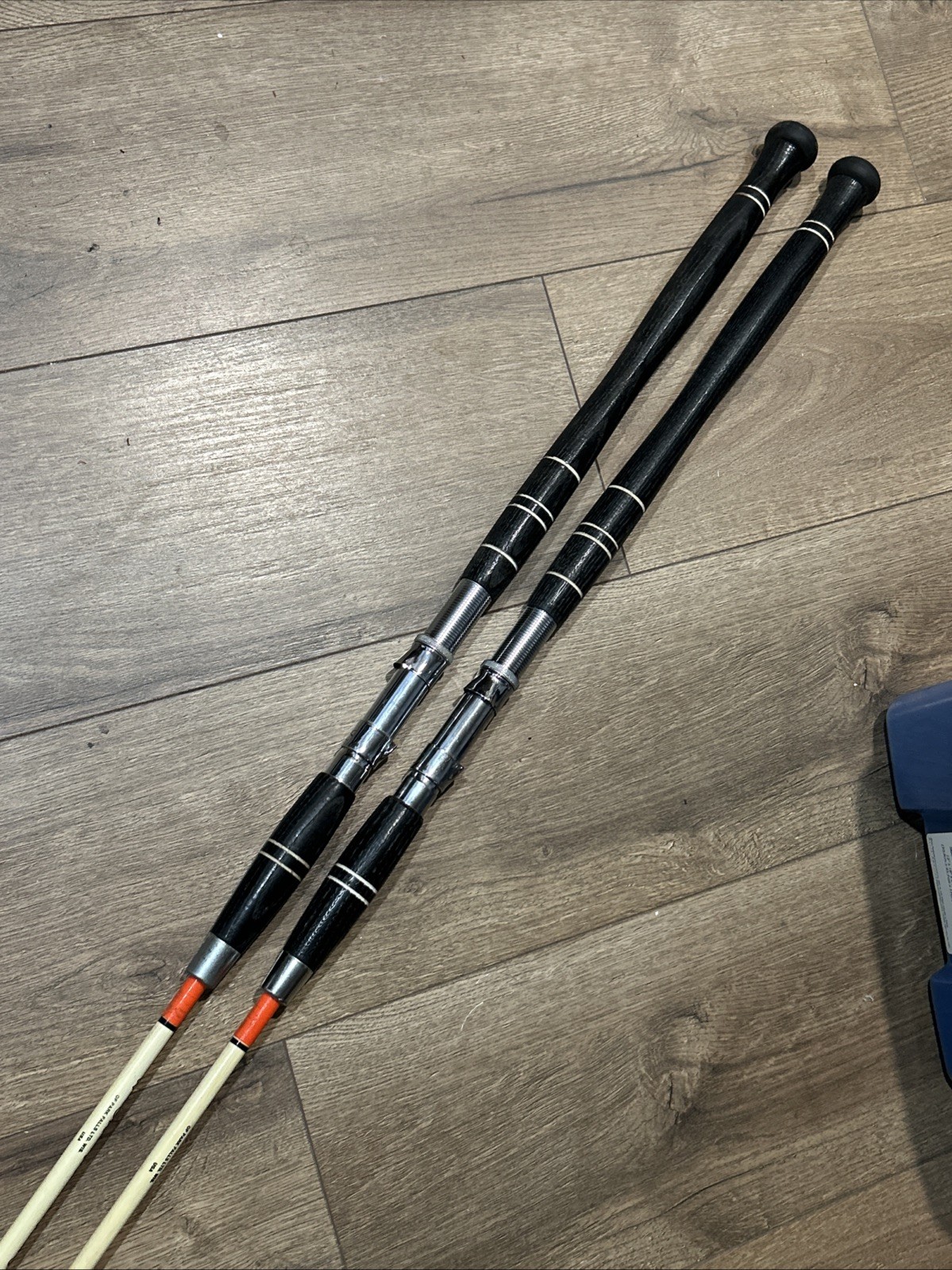 Vintage Pair Of St Croix Viking 7704-M 6’0’ fishing rods, 10-30 LB
