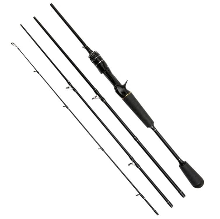 Sea Bass Spinning Rod 4pcs Compact 49cm Travel Bait and Egging Tool