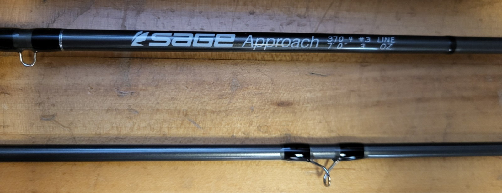 Sage Approach 370-4 7′ 3wt 4pc Fly Fishing Rod Graphite III Excellent condition