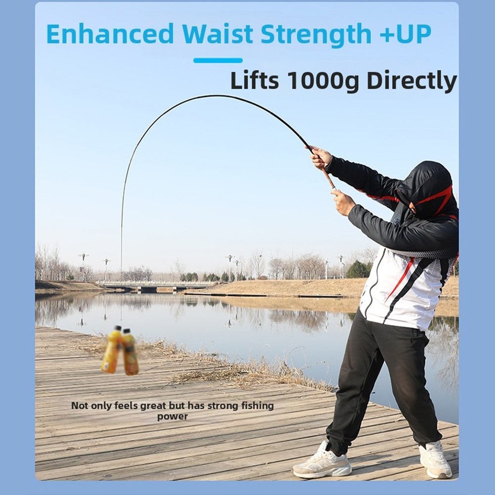 Carbon Fiber Stream Rod Lightweight 1.2m to 2.4m 27cm Collapsible Fishing Rod