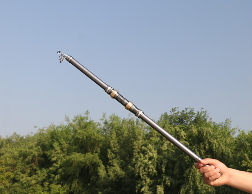 Rock Fishing Rod Carp Telescopic Sea Rod Spinning Rod Carbon Fiber Pole 2.1-3.6M