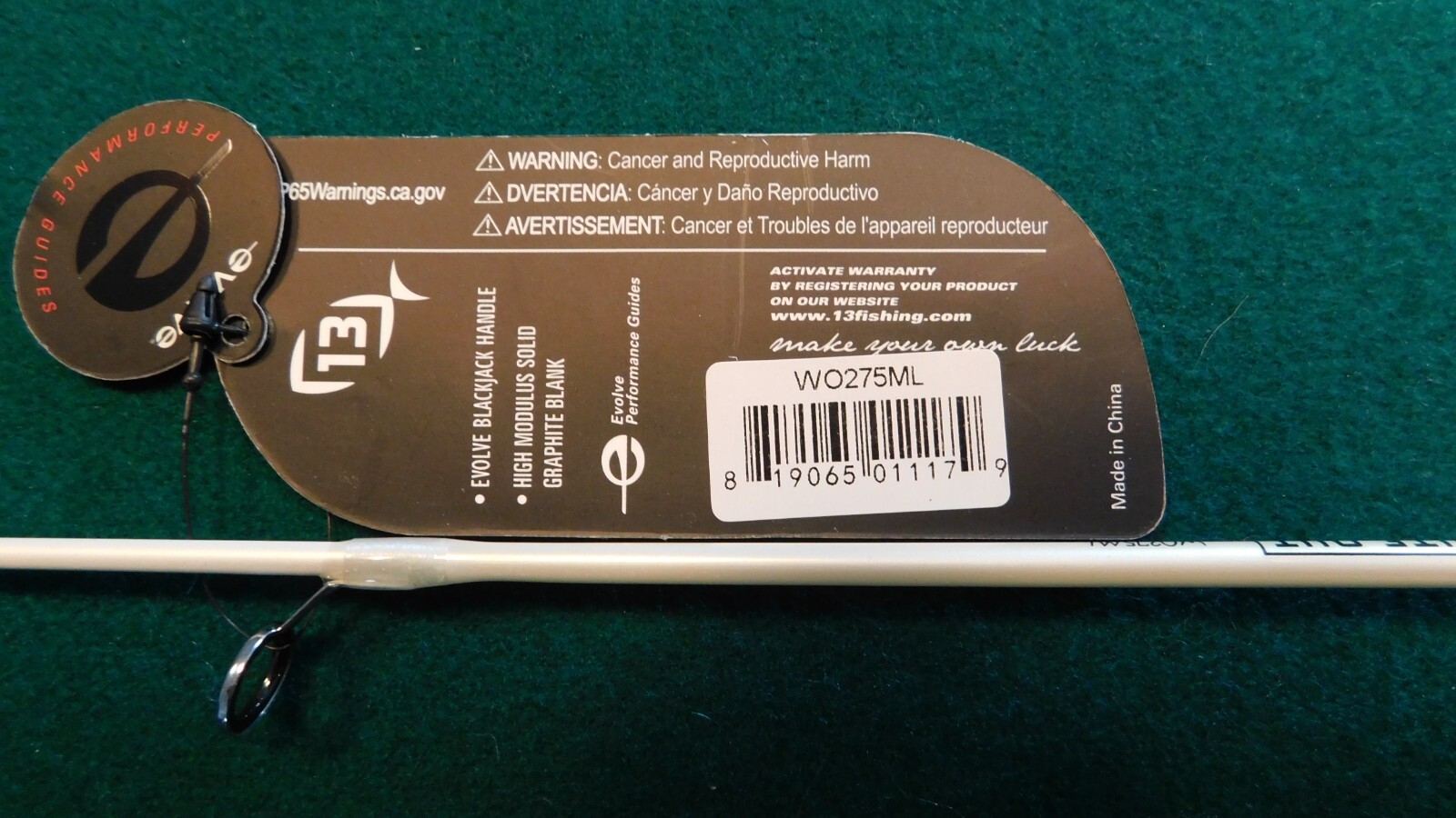 13 FISHING – Whiteout – Ice Fishing Rod WO275ML
