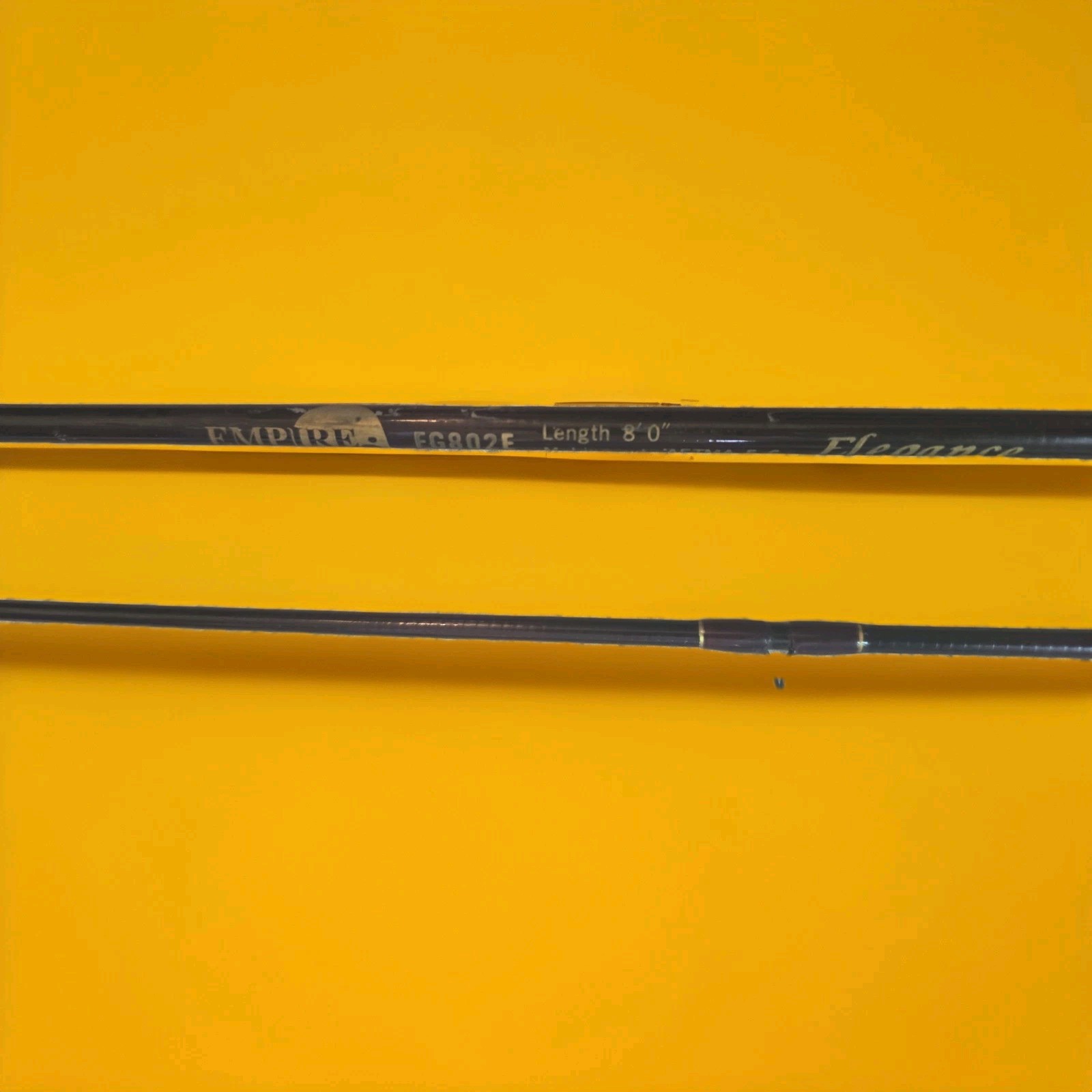 Vintage Empire Golden Falcon FG802E Elegance Fly Rod 8′ 2pc 5-6wt Korea Rare