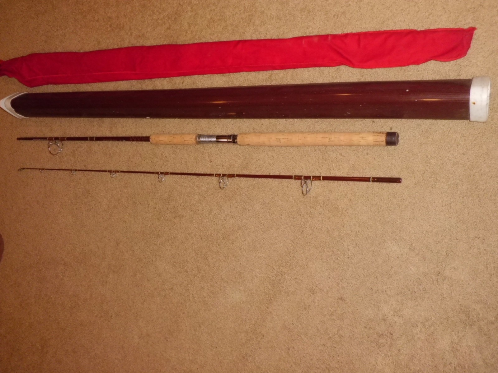 Vintage FENWICK Feralite PLS80 Spinning 8′ Rod made in USA- 8-15lb test #G123506