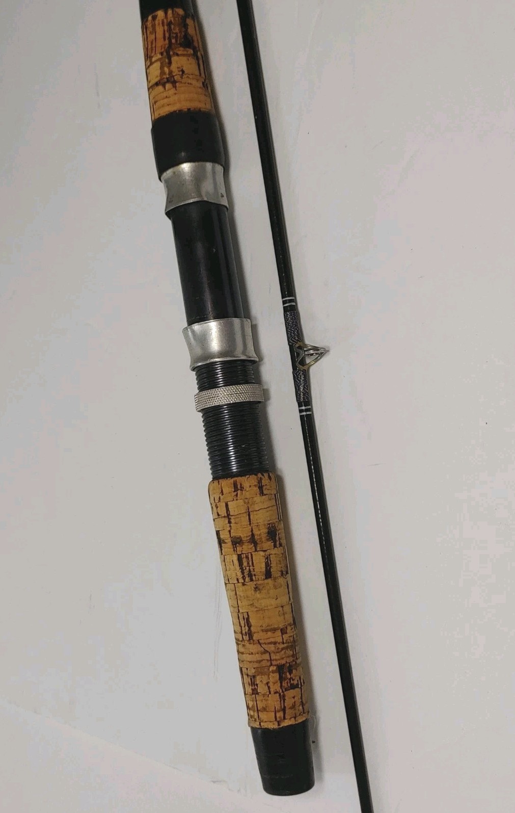 Vintage Unbranded Spin Casting Fishing Rod 6’8″ 2 Pc. CLEAN & READY DECOR