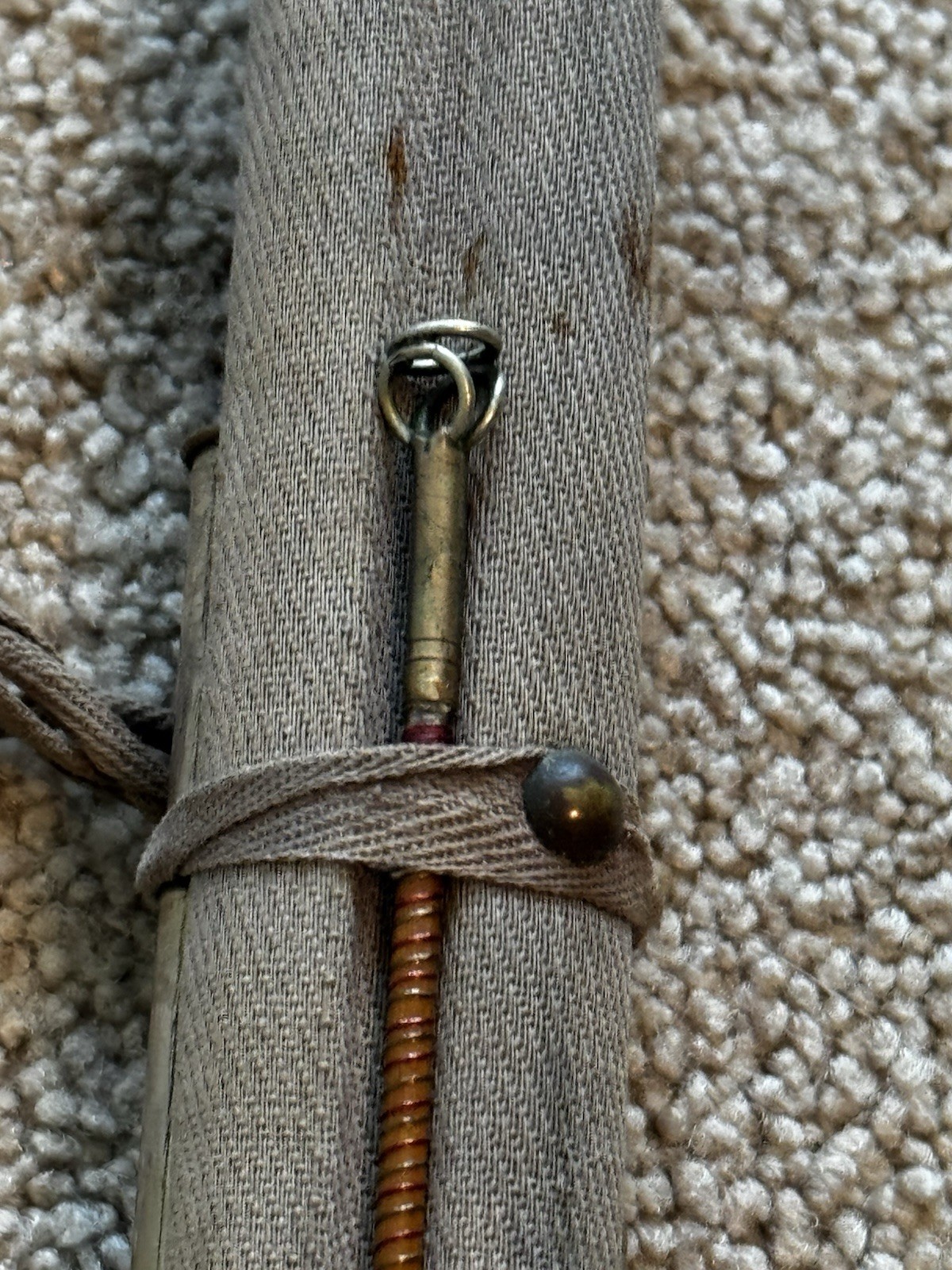 Vintage Bamboo 8ft 8 in 3pc Fly Fishing Rod +Rod holder