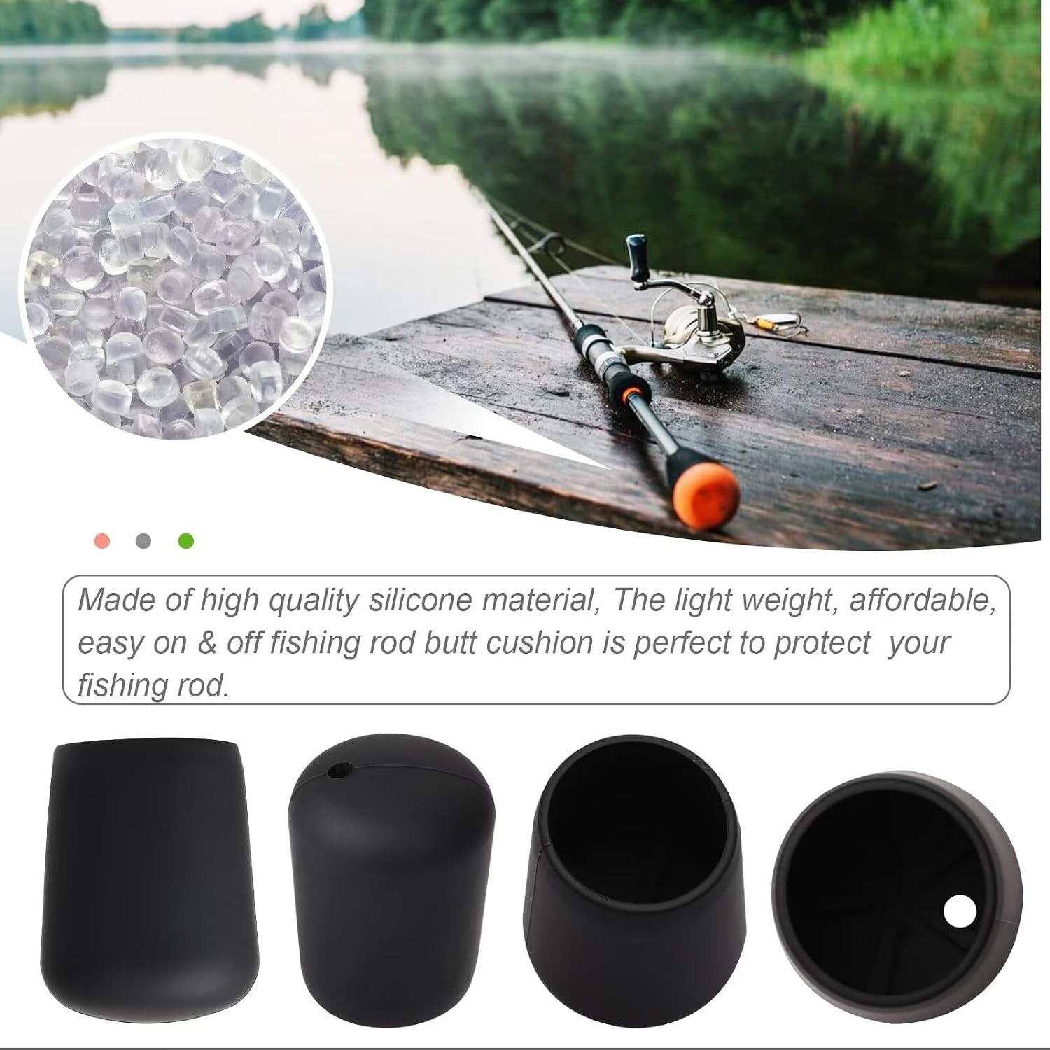 Fishing Rod Butt Cushion Fishing Rod Seat Cushions Fishing Rod Protector Fishing
