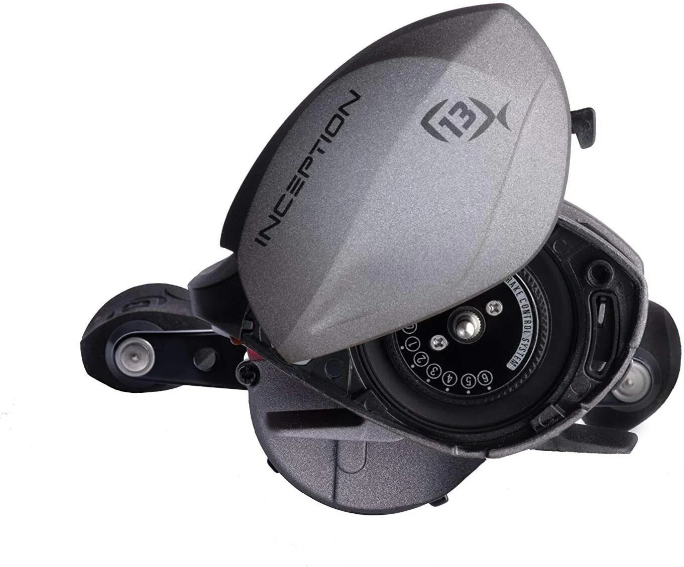 13 FISHING INCEPTION – Baitcast Reel LEFT HAND – 6.6:1 Ratio 8.1 Kg Drag + Braid
