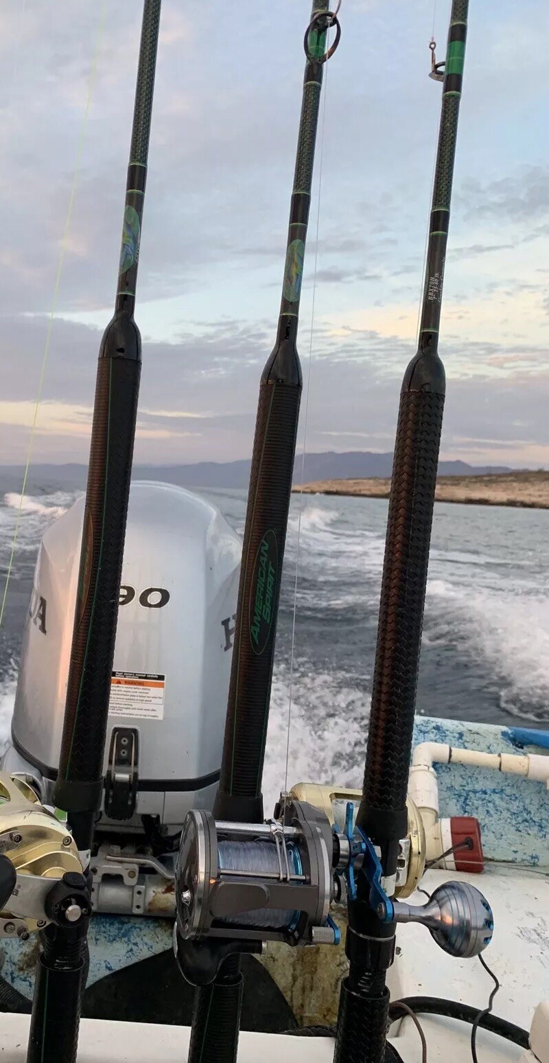 Saltwater Offshore Spinning Rod 7′ 1PC 20-40 LB Saltwater Fishing Rod