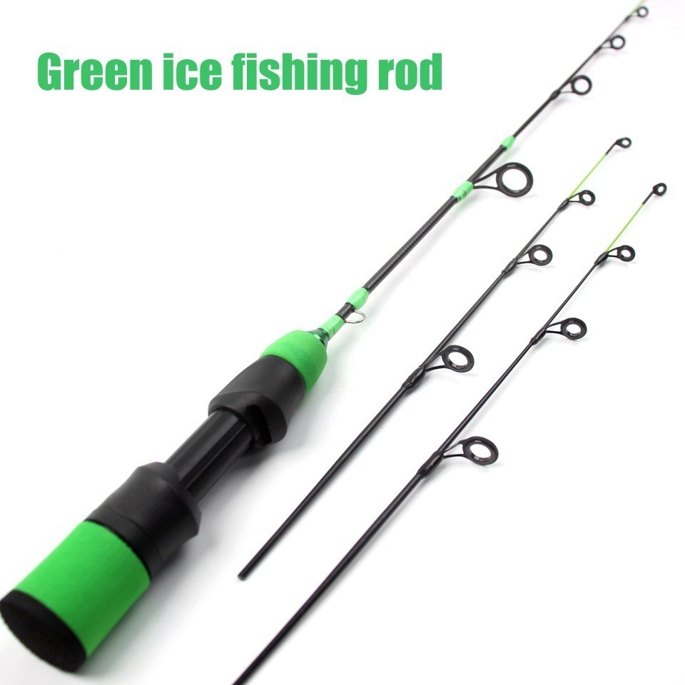 Ice Fishing Rod Carbon Fiber Fast Action Casting Spinning Travel Rod Carp 55cm