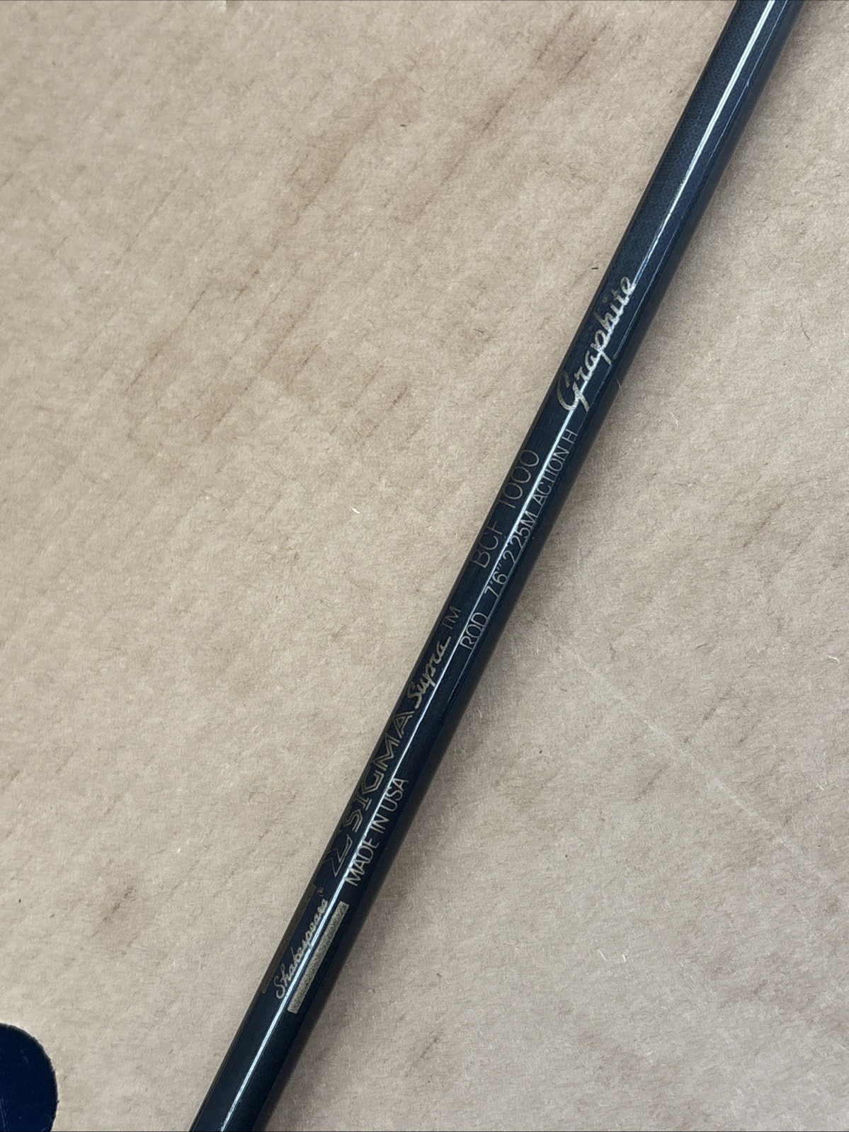 Shakespeare Sigma Supra TM BCF 1000 7’6 Heavy Action Fishing Rod 1 Piece