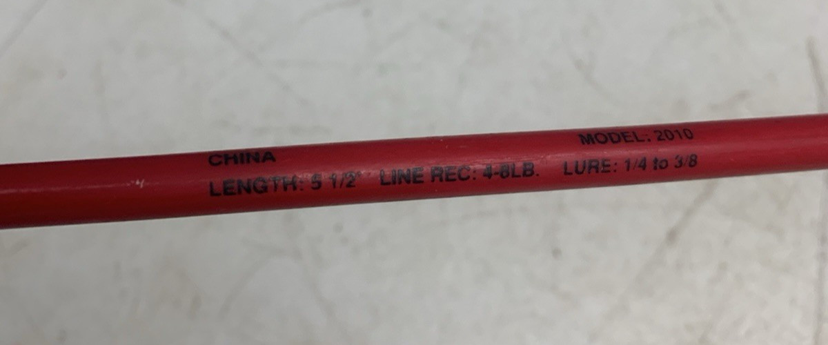 Vintage Master 6ft Fishing Tackle Co Spin Cast Rod Model 2010
