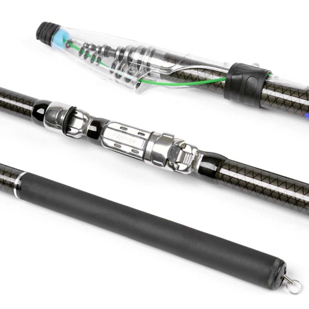 2.7m/3.6m/4.5m/5.4m/6. Telescopic Fishing Rod Carbon Fiber Fishing Rod IQAQ