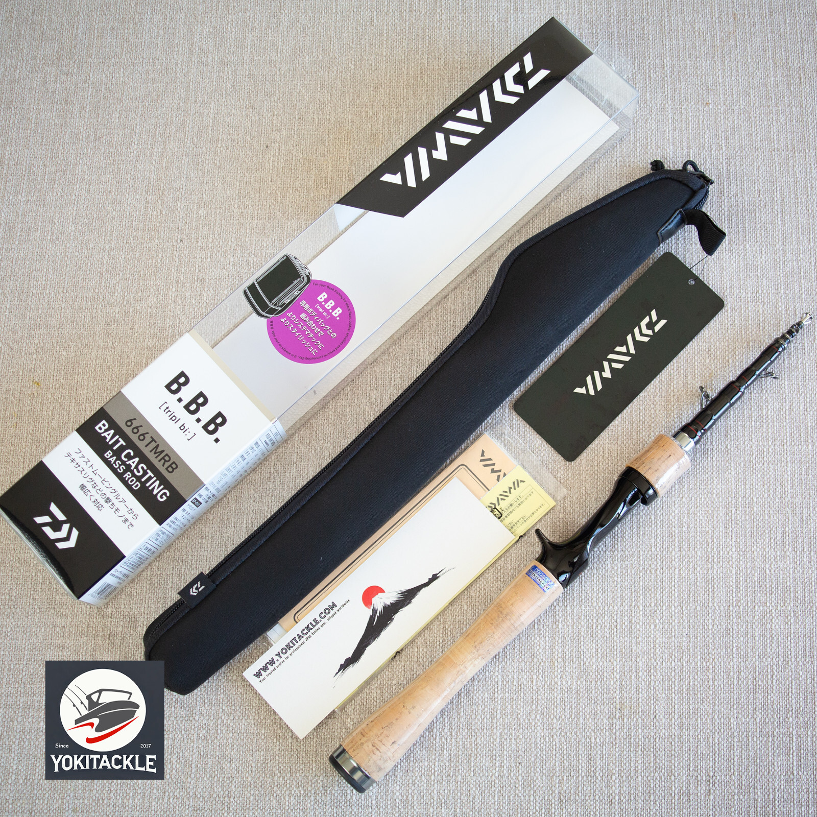 Daiwa BBB 666TMRB Telescopic baitcasting fishing Rod-Watch Product Video
