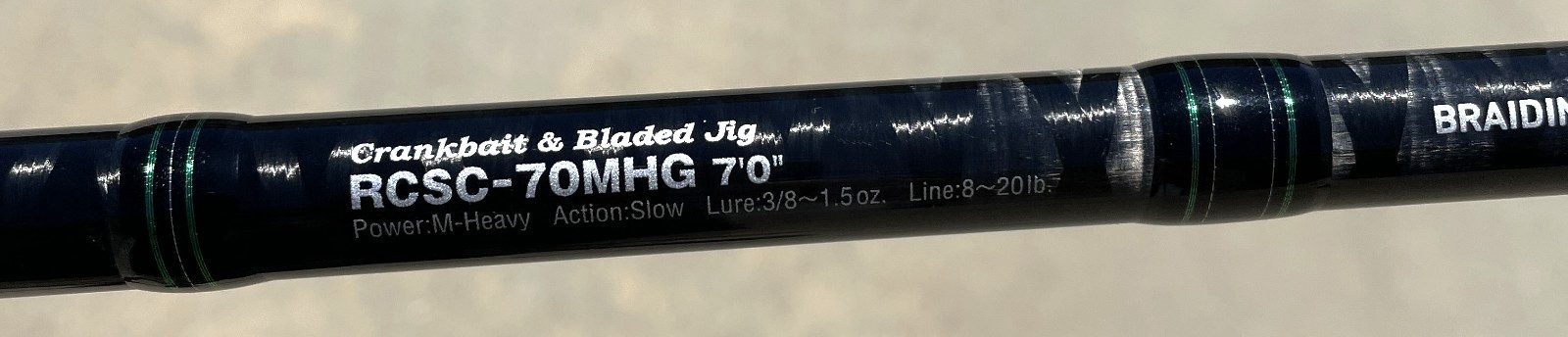 Evergreen Combat Stick Raiden 7’0″ Casting Rod RCSC-70MHG Crankbait Bladed Jig