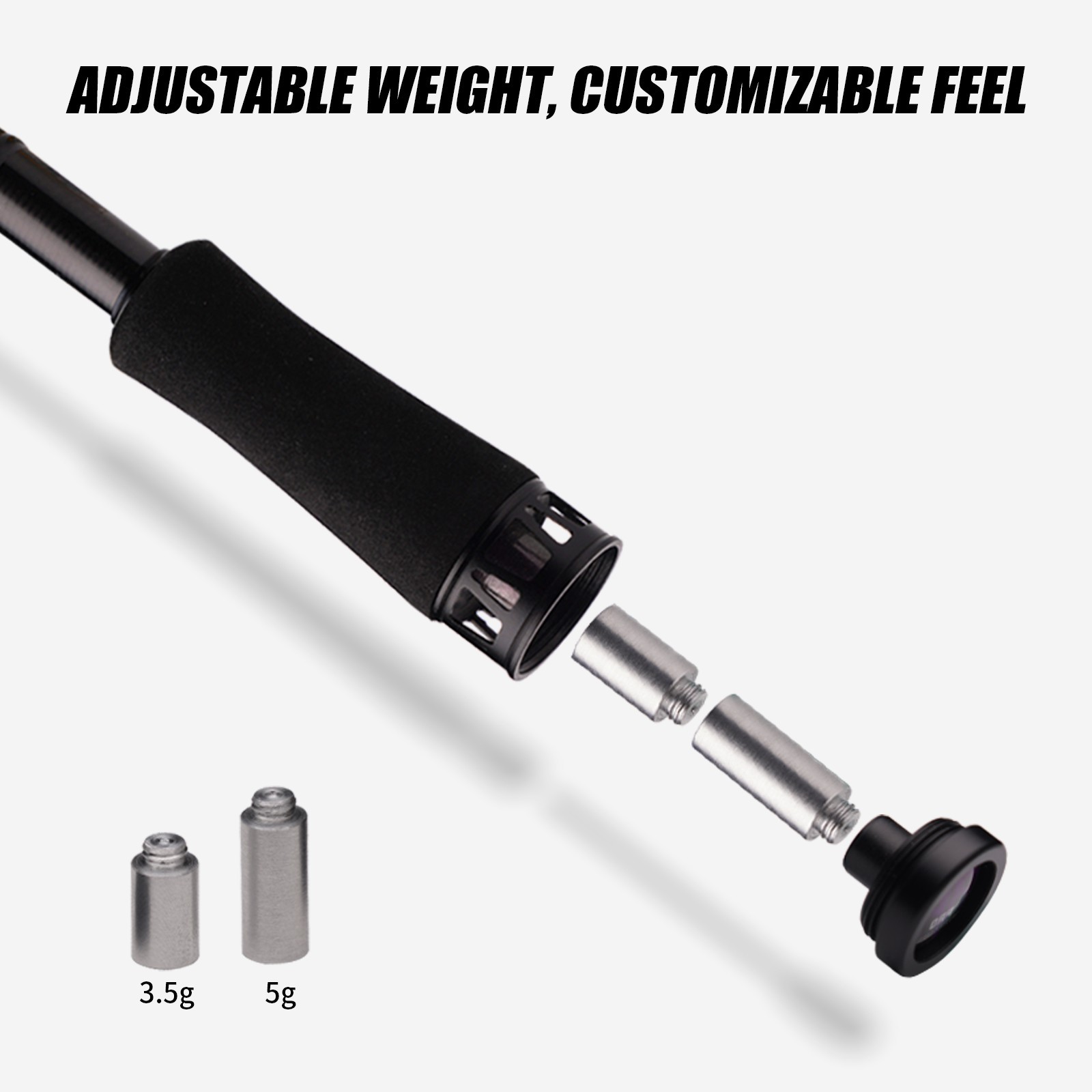 PURELURE SHARPEN PRO Versatile Fishing Rod Cast/Spin 2-Piece 5’6″-6’3″