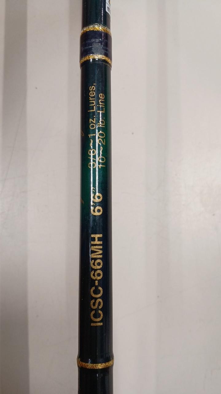 Evergreen ICSC-66MH Bass Fishing Rod 6’6″ 10-20lb, 7 Guides, 155g