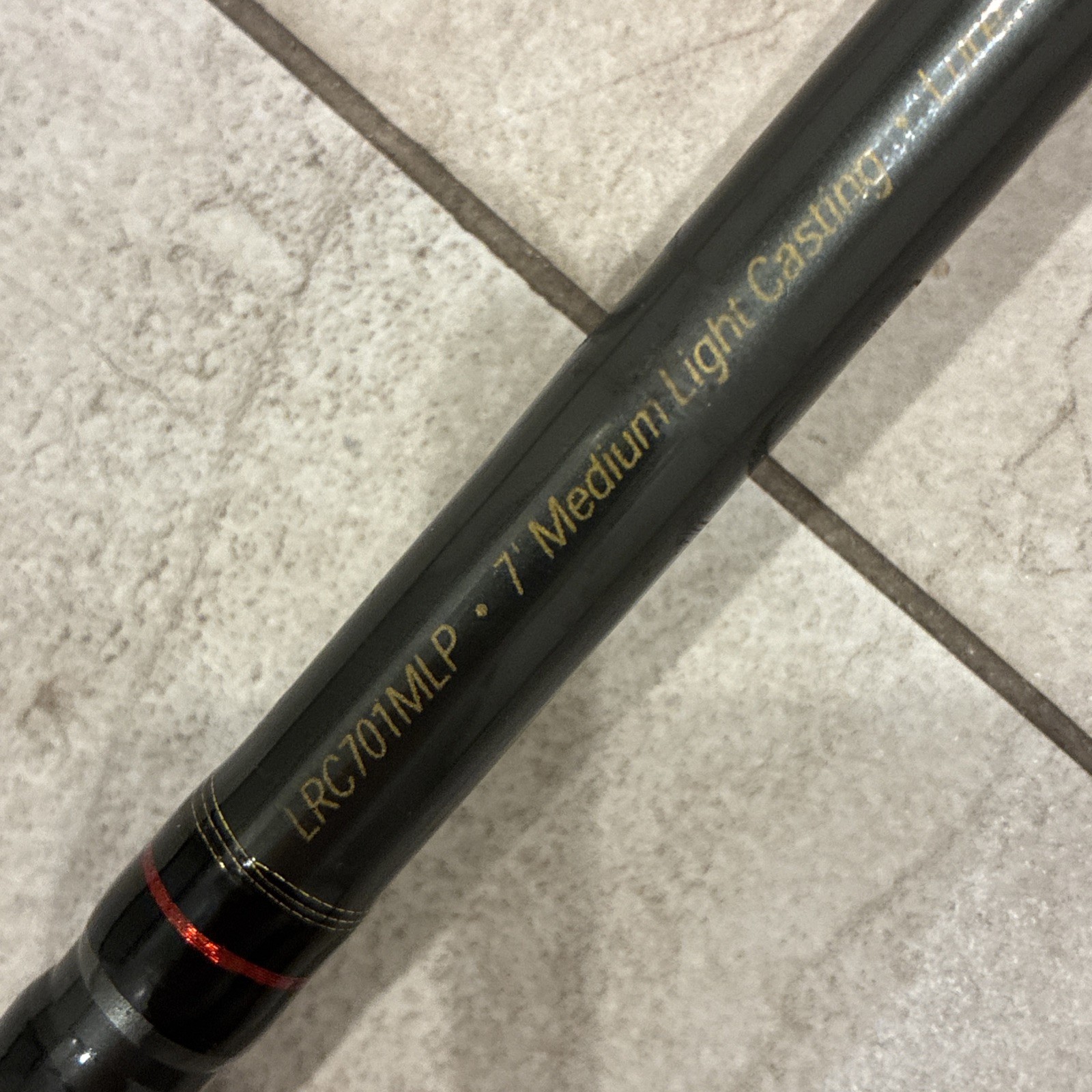 Preowned Berkley Graphite Lightning Rod LRC701MLP Piece Fishing Casting IM6