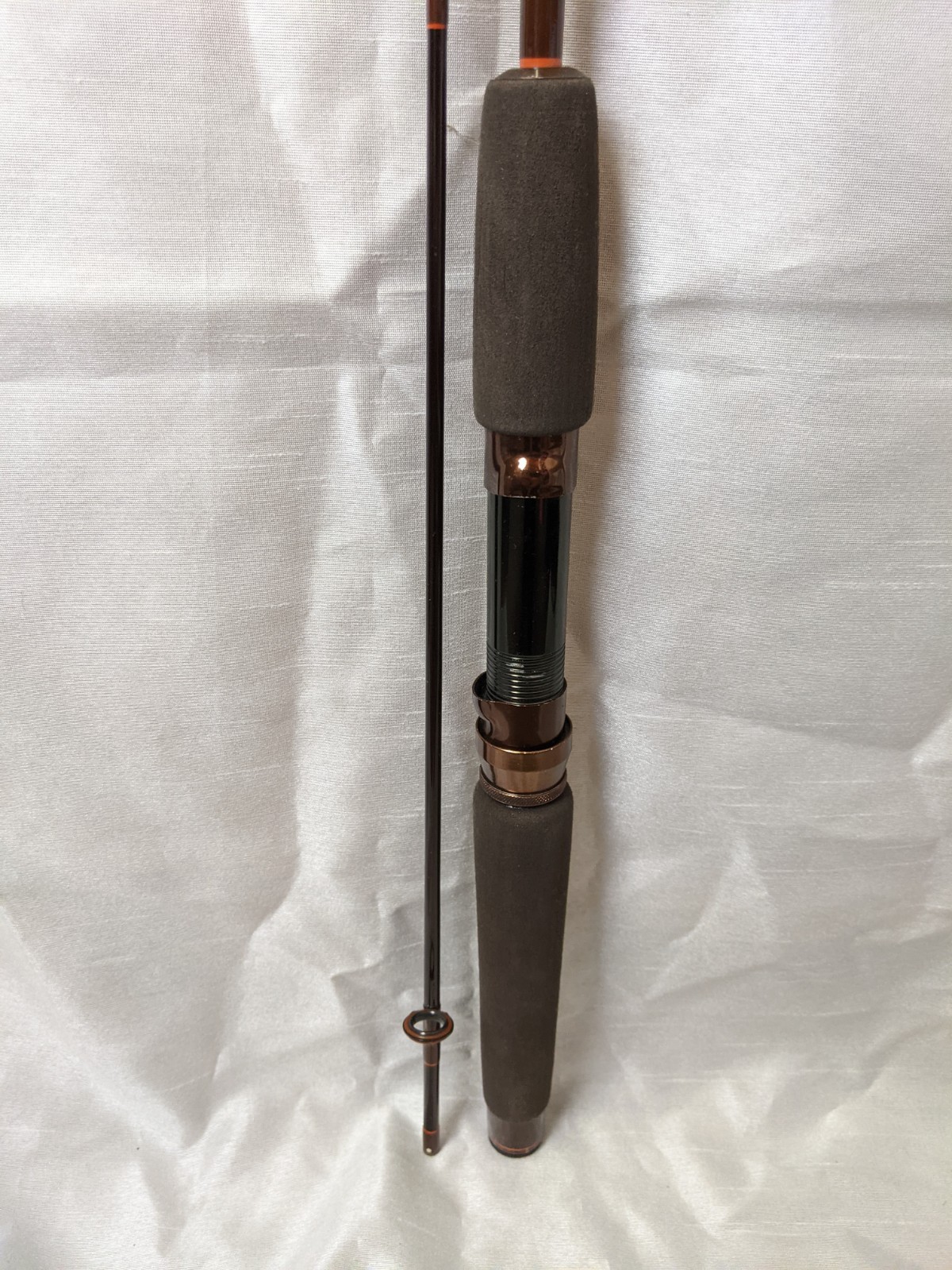 VINTAGE KUNNAN ADVANCED GRAPHITE COMPOSITE 2 PC SPINNING ROD w/ CADDY #2