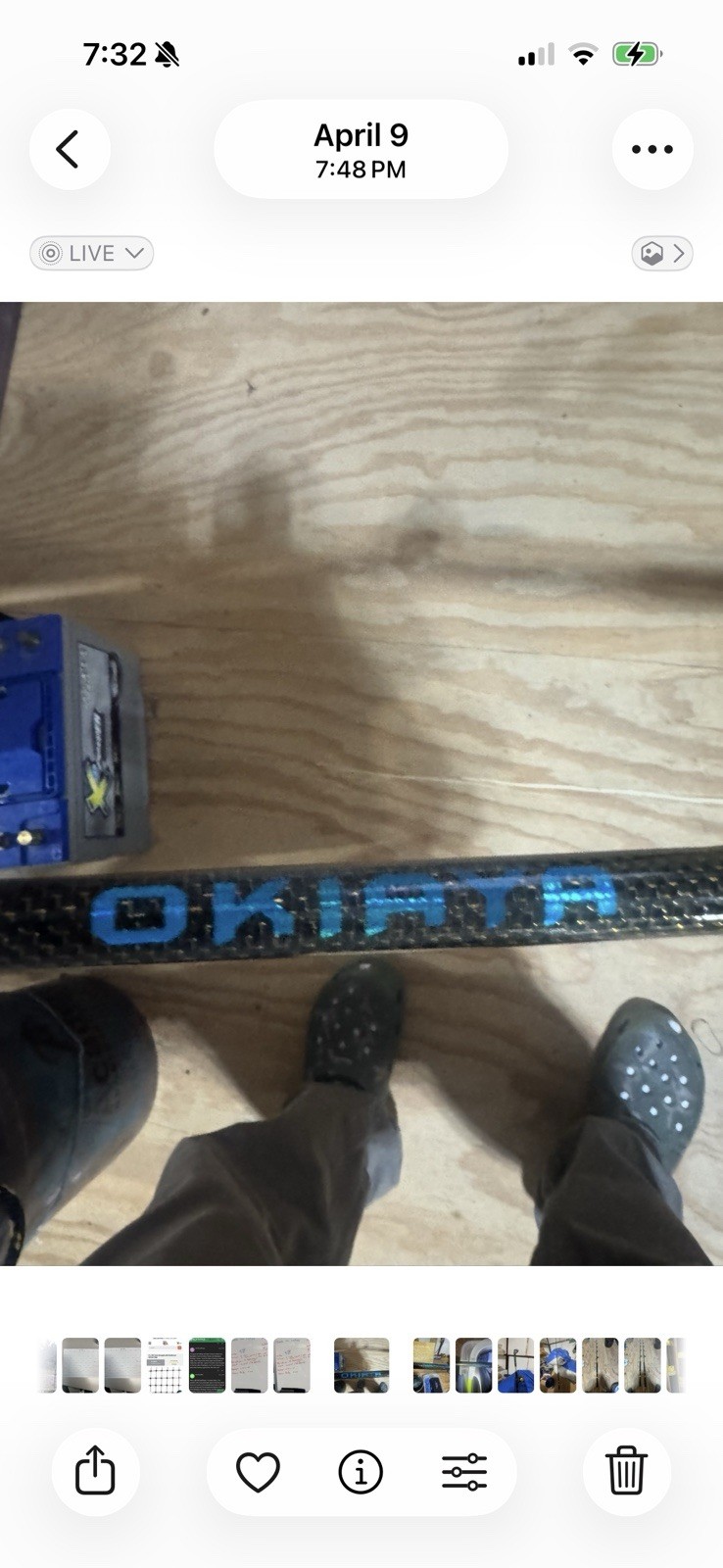 A pair, Okiaya Venom Pro Series 50-80 lb. Identical except, tip replaced on one.
