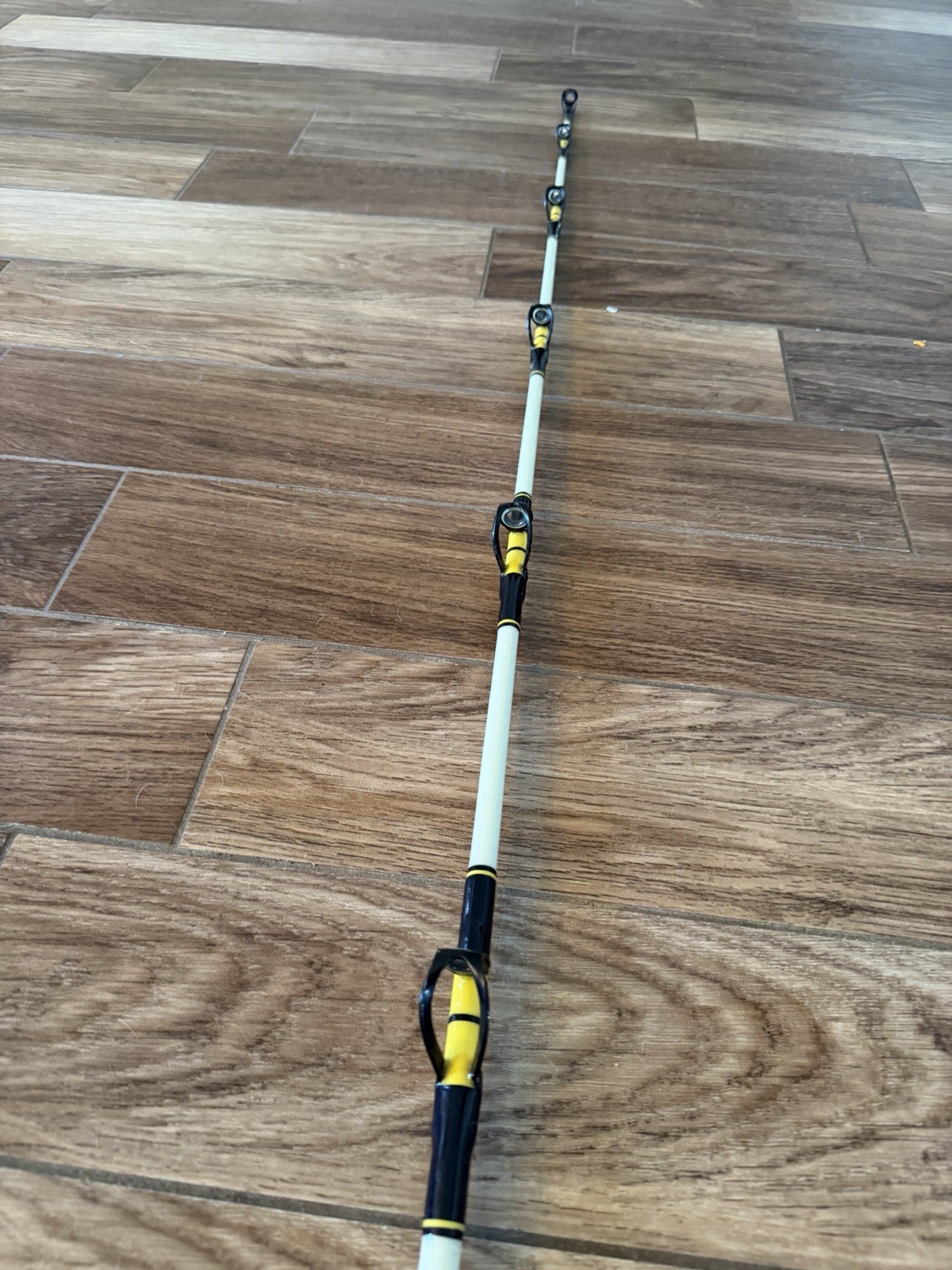 Vintage Custom Big Game Fishing Rod With Fuji Triple Foot Guides Penn Fenwick