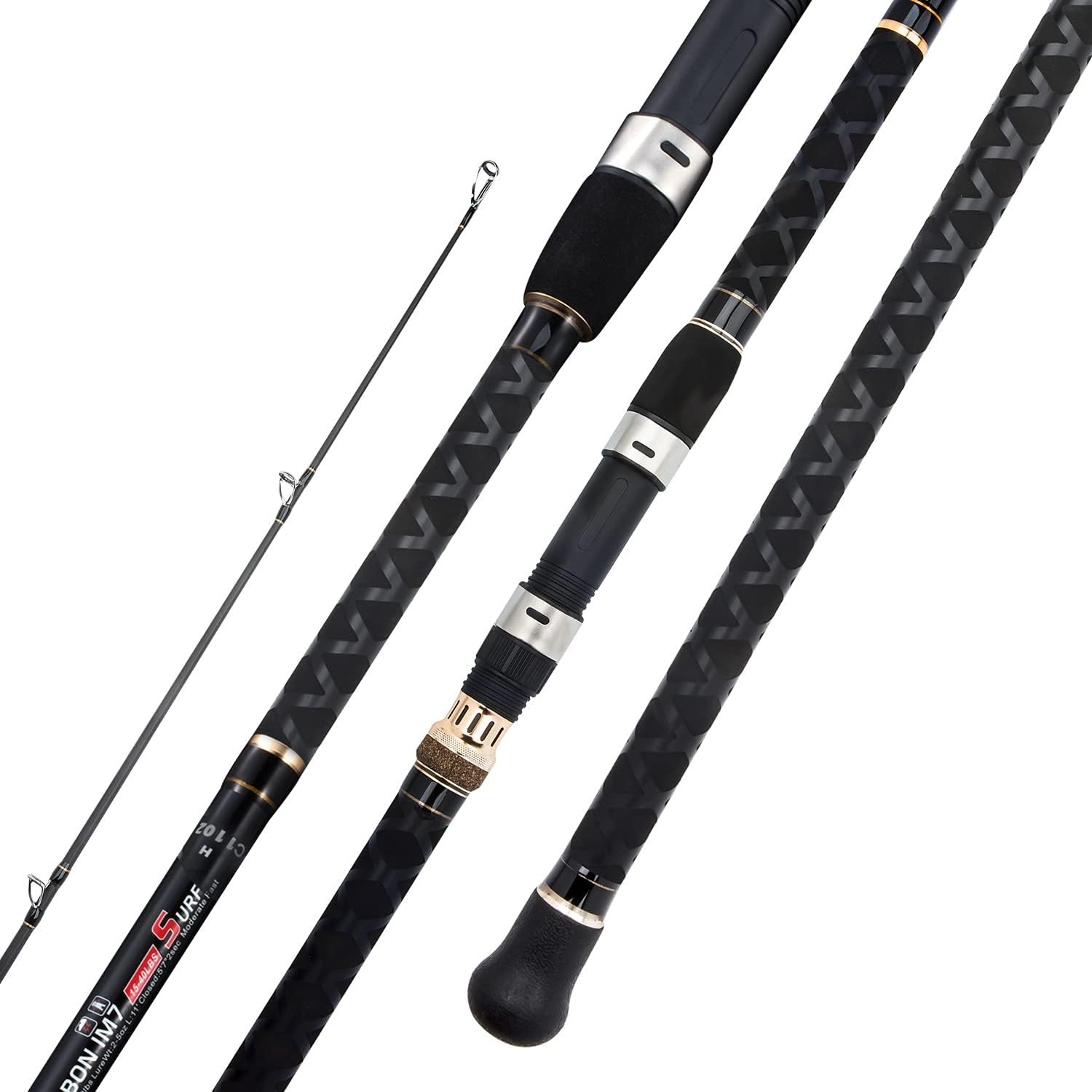 10.6ft Graphite Surf Casting Rod – Fast Action, High Tension, 2pc