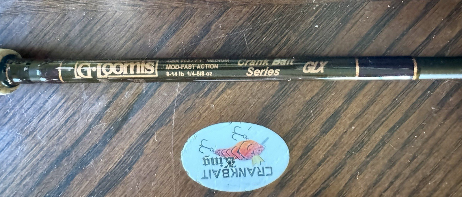 G Loomis GLX Crankbait Rod CBR 853 7’1 Recoil Guides G. Loomis Fishing Pole