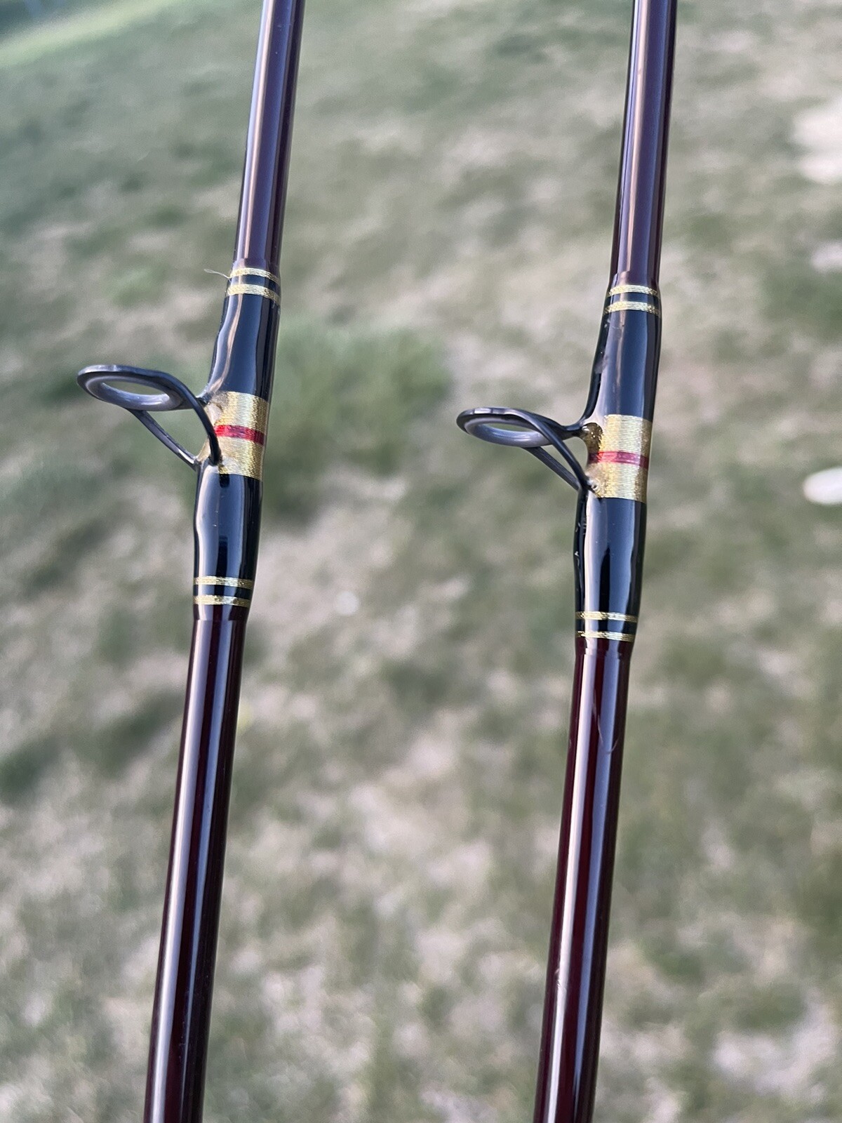Pair (2) Custom Built “Rods By Raugh” 98 Excellent Casting Baitcast 6’3” Fuji